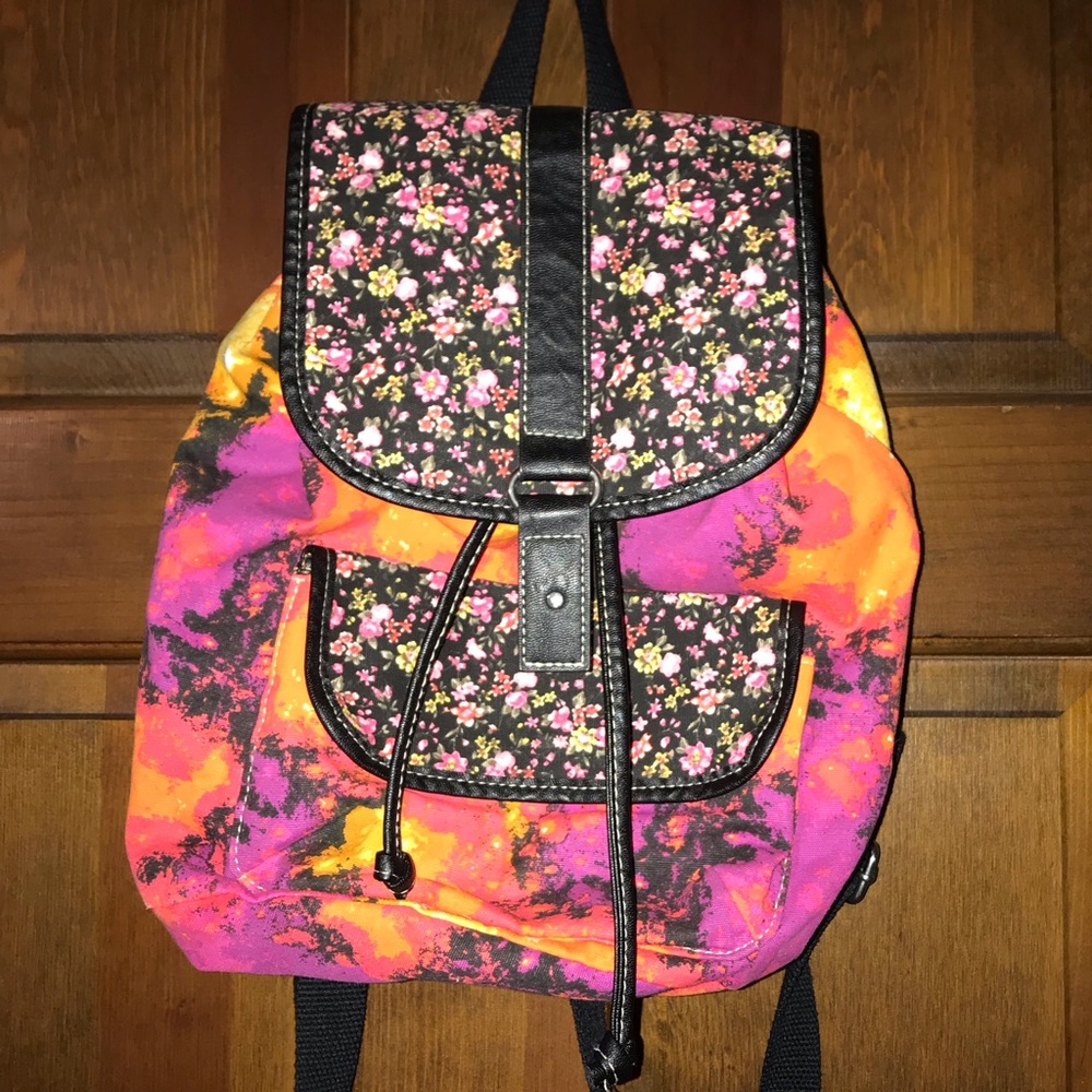 Small Floral/Galaxy Rucksack, backpack